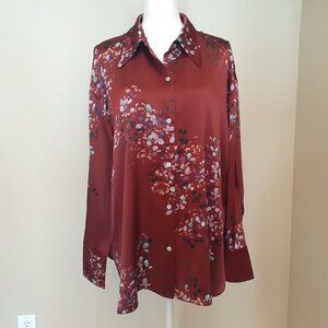 Vince Button Down Silk Blouse NWT